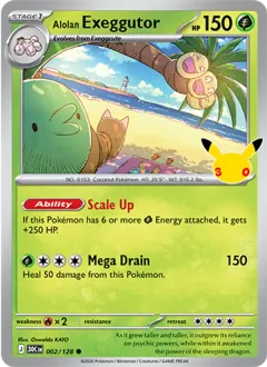 Alolan Exeggutor, 30th Celebration 002/128