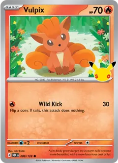Vulpix, 30th Celebration 009/128