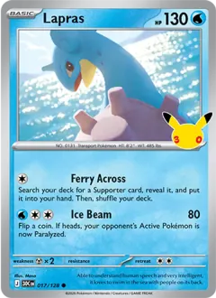 Lapras, 30th Celebration 017/128