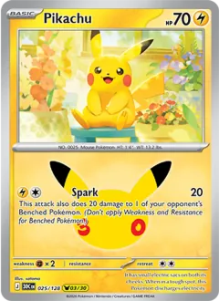 Pikachu, 30th Celebration 025/128