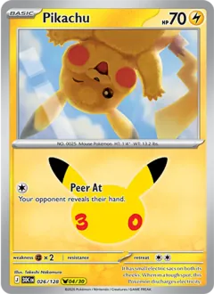 Pikachu, 30th Celebration 026/128