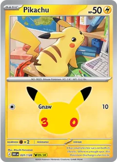 Pikachu, 30th Celebration 031/128