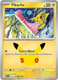 Pikachu, 30th Celebration 032/128