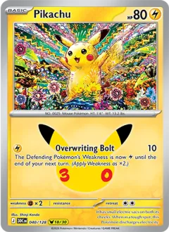 Pikachu, 30th Celebration 040/128