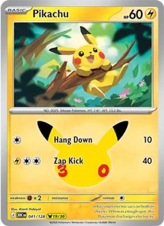Pikachu, 30th Celebration 041/128