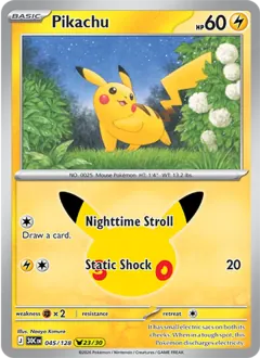 Pikachu, 30th Celebration 045/128