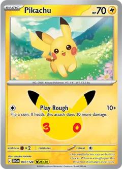 Pikachu, 30th Celebration 047/128