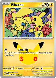 Pikachu, 30th Celebration 048/128