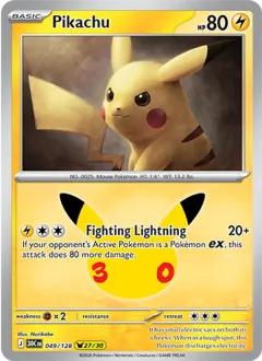 Pikachu, 30th Celebration 049/128