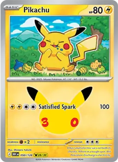 Pikachu, 30th Celebration 050/128