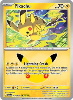 Pikachu, 30th Celebration 051/128