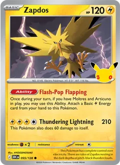 Zapdos, 30th Celebration 055/128