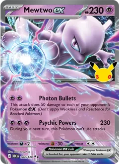 Mewtwo ex, 30th Celebration 064/128