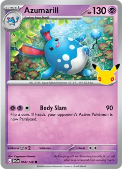 Azumarill, 30th Celebration 068/128