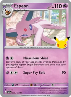 Espeon, 30th Celebration 069/128