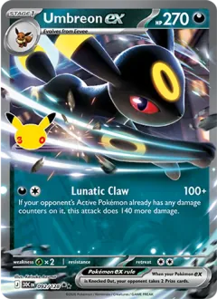 Umbreon ex, 30th Celebration 092/128