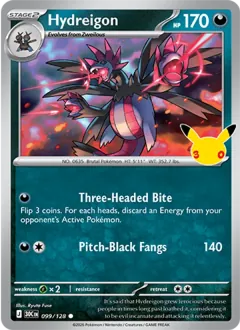 Hydreigon, 30th Celebration 099/128