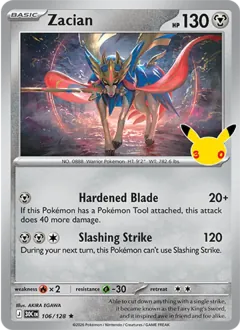 Zacian, 30th Celebration 106/128