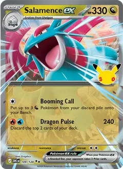 Salamence ex, 30th Celebration 109/128