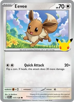 Eevee, 30th Celebration 117/128
