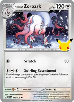 Hisuian Zoroark, 30th Celebration 123/128