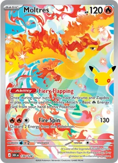 Moltres, 30th Celebration 130/128