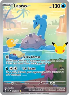 Lapras, 30th Celebration 131/128