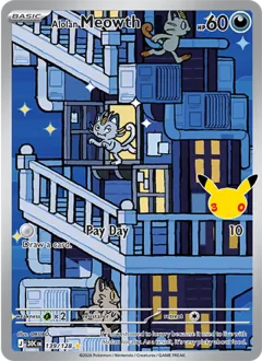 Alolan Meowth, 30th Celebration 139/128