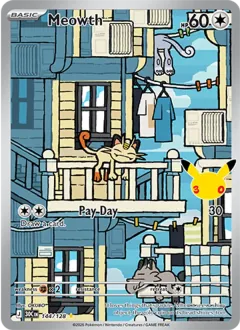 Meowth, 30th Celebration 144/128