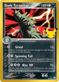 Dark Tyranitar, 30th Classic Collection 006