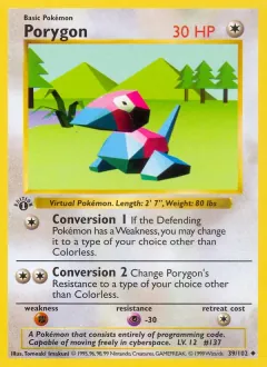 Porygon, Base Set 39/102