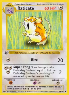 Raticate, Base Set 40/102
