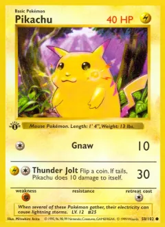 Pikachu, Base Set 58/102