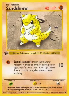 Sandshrew, Base Set 62/102
