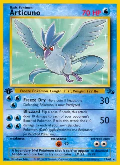 Articuno, Fossil 17/62