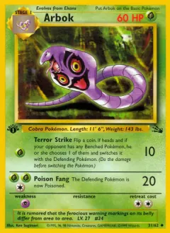 Arbok, Fossil 31/62