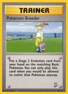 Pokémon Breeder, Base Set 2 105/130