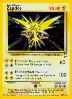 Zapdos, Base Set 2 20/130