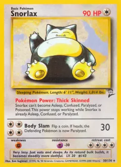 Snorlax, Base Set 2 30/130