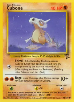 Cubone, Base Set 2 70/130