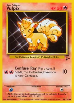 Vulpix, Base Set 2 99/130