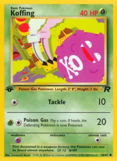Koffing, Team Rocket 58/82