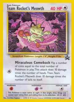 Team Rocket's Meowth, Wizards Black Star Promos 18/53