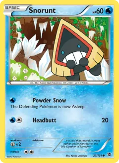 Snorunt, Plasma Blast 21/101