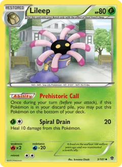 Lileep, Plasma Blast 3/101