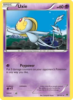 Uxie, Plasma Blast 36/101