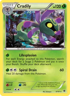 Cradily, Plasma Blast 4/101