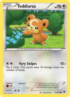 Teddiursa, Plasma Blast 75/101