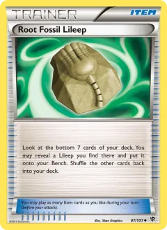 Root Fossil Lileep, Plasma Blast 87/101