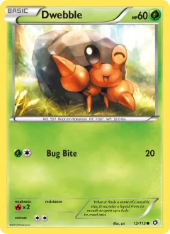 Dwebble, Legendary Treasures 13/113